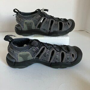 Keen Trail Sandals Shoes, Closed Toe, Men's Size 8.5  Grey Color-Odor Resistant